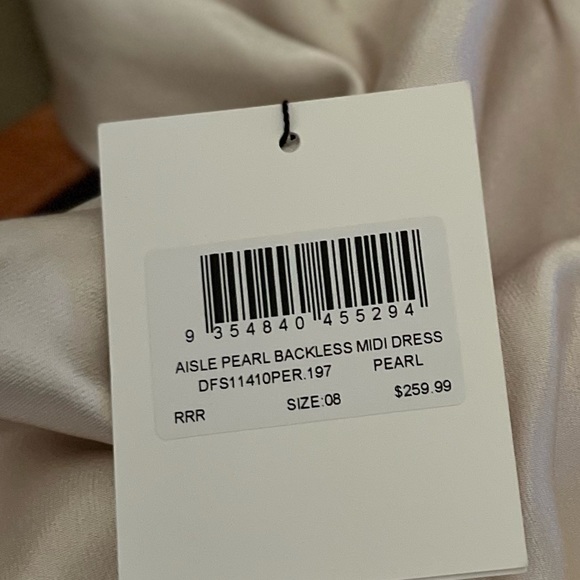 DISSH Aisle Pearl Satin Backless Midi Dress (NWT) - Picture 8 of 16